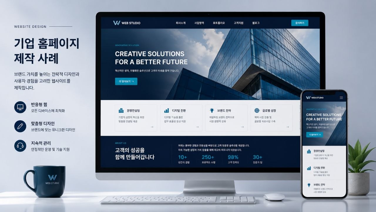 기업 홈페이지 디자인